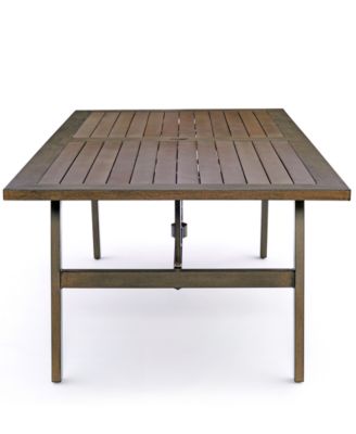 Agio Kathan Outdoor Aluminum 7-Pc Dining Set (84" x 42 Rectangle Dining Table, 4  Dining Chairs, 2 Swivel Chairs), Created for Macy's