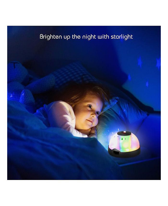 Tzumi Aura LED Compact Projection Nightlight Clock Macy