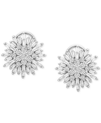 Wrapped in Love - Diamond Starburst Stud Earrings (1-1/2 ct. t.w.) in 14k White Gold