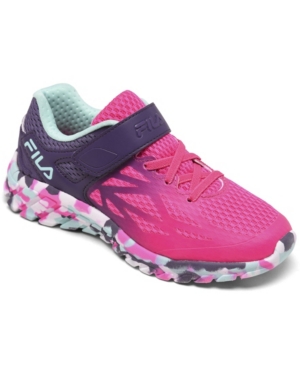 image of Fila Little Girls Speedstride 20 Stay-Put Closure Running Sneakers from Finish Line