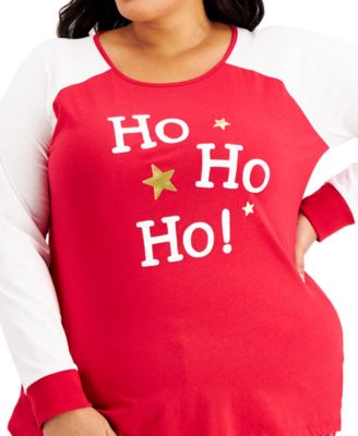 Family Pajamas Matching Plus Size Ornament-Print Family Pajama Set, Created for Macy's