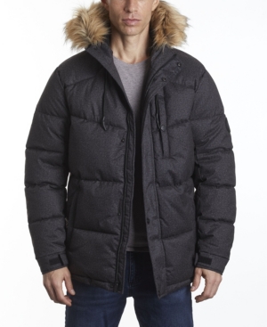 Perry Ellis Men's Puffer Snorkel Jacket