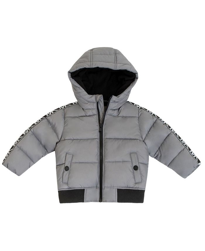 Michael Kors Baby Boys Heavy Weight Puffer Jacket with Logo Sleeve Taping &  Reviews - Coats & Jackets - Kids - Macy's