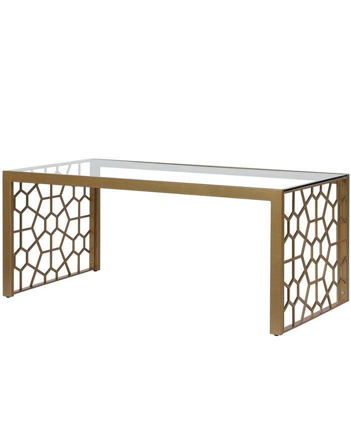 CosmoLiving Juliette Glass Top Coffee Table Macy's