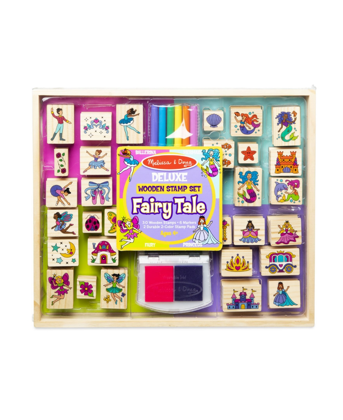 Deluxe Fairy Tale Wooden Stamp Set