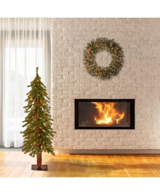 National Tree Company National Tree 4' Hickory Cedar Tree with 100 Clear Lights