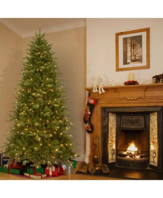 Northern Spruce Memory-Shape Tree with Music Match Dual Color LED Lights