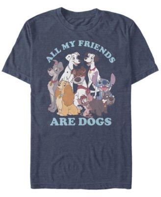 Men's Disney Multi Franchise Dog Friends Short Sleeve T-shirt