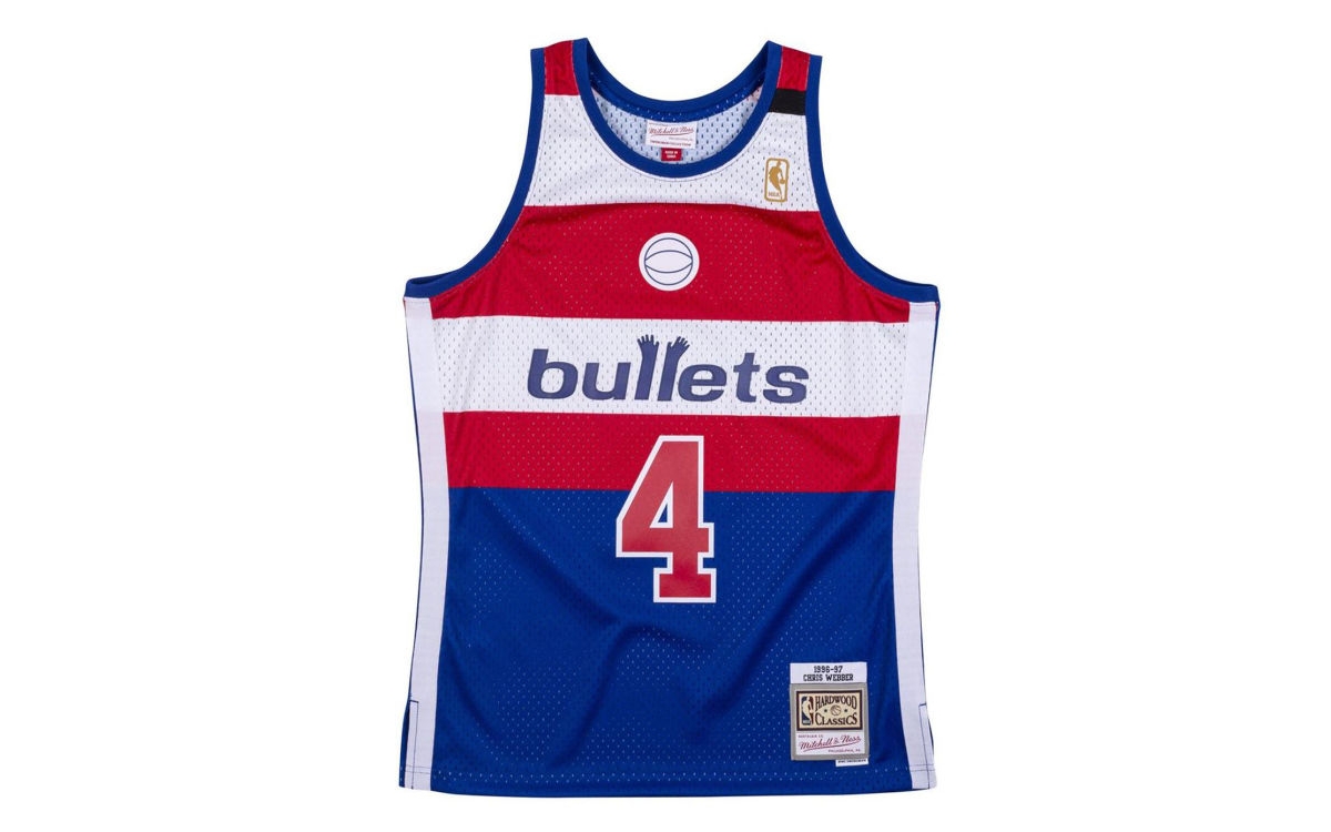 Mitchell & Ness Washington Bullets Chris Webber Men's Hardwood Classic Swingman Jersey
