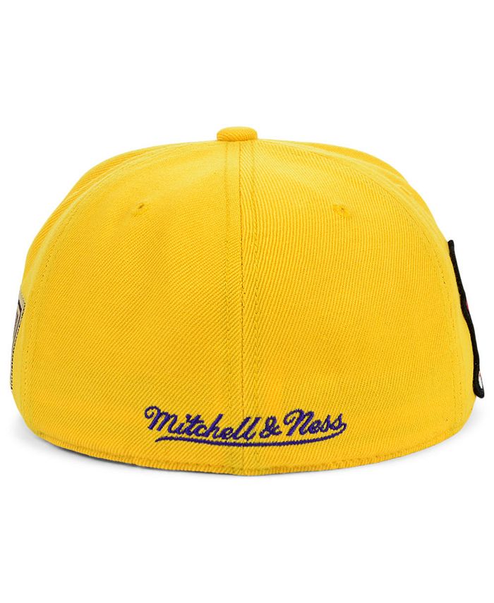 Mitchell & Ness Los Angeles Lakers Championship Patch Fitted Cap - Macy's