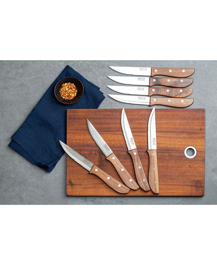 Core Home 8Pc. Jumbo Walnut Steak Knives Macy's