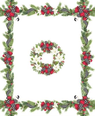 Christmas Trimmings Tablecloth - 70" x 84"