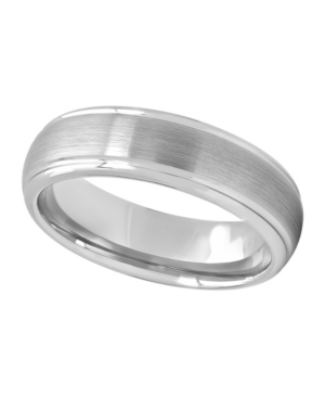 image of Macy-s Men-s Satin Grooved Tungsten Wedding Band