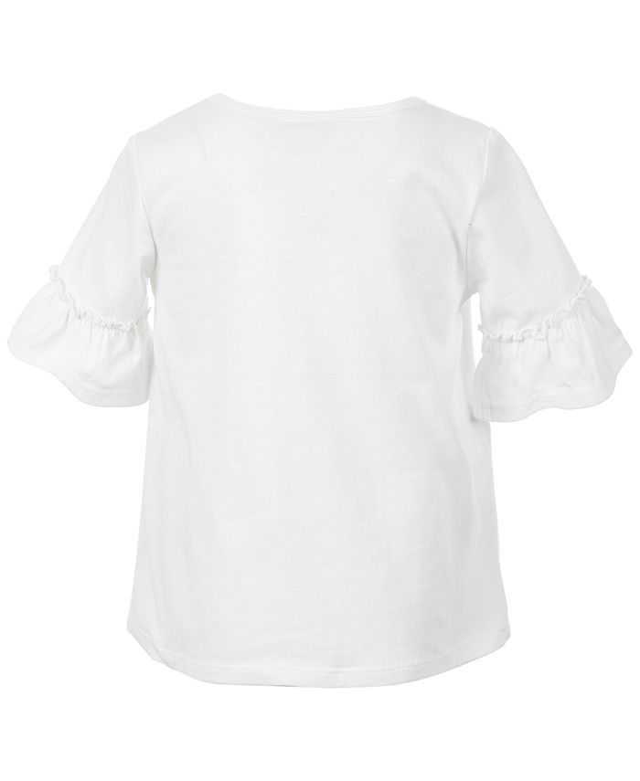 First Impressions Baby Girls Ruched Heart Ruffle Top, Created for Macy ...