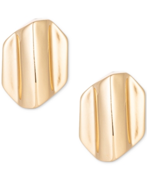 image of Charter Club Gold-Tone Wavy Stud Earrings, Created for Macy-s
