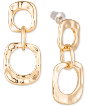 image of Charter Club Gold-Tone Chain Link Drop Earrings, Created for Macy-s