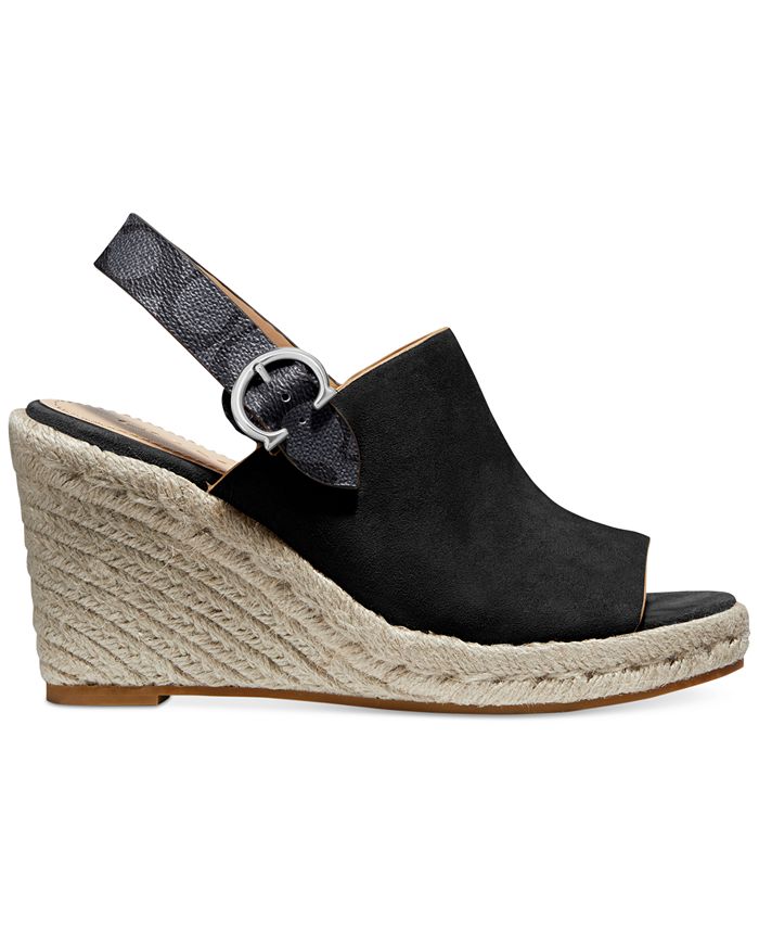 COACH Poppy Wedge Sandals & Reviews - Sandals - Shoes - Macy's