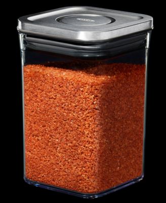 Steel Pop Small Square Short 1.1-Qt. Food Storage Container