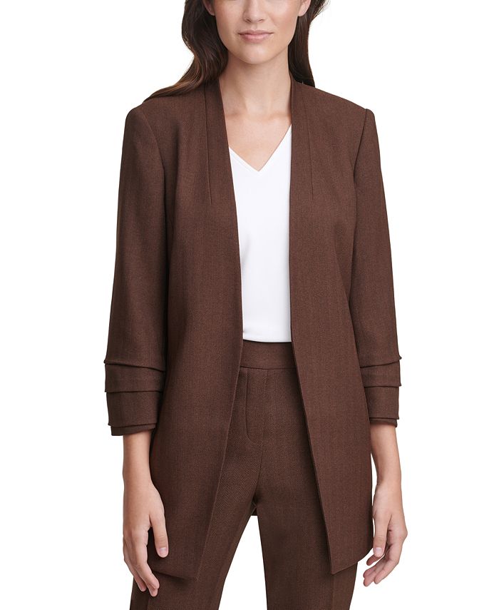 Calvin Klein XFit OpenFront Blazer Macy's