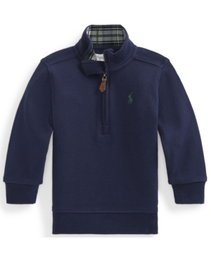 image of Ralph Lauren Baby Boys Cotton Interlock Pullover