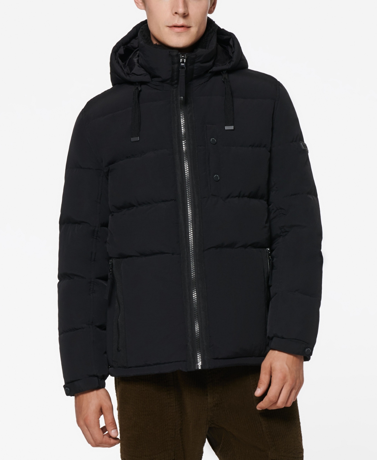 Marc New York Men s Hubble Crinkle Down Jacket Black Smart Closet