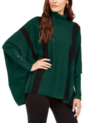 macys poncho sweater