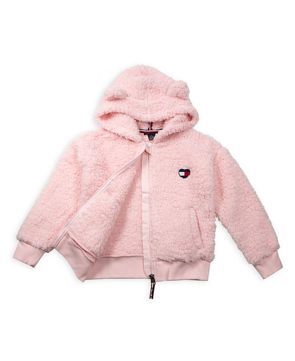 tommy hilfiger fuzzy zipper hoodie