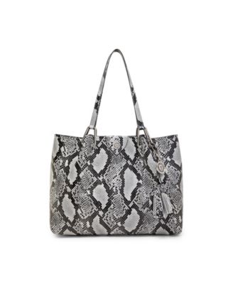 snake print tote