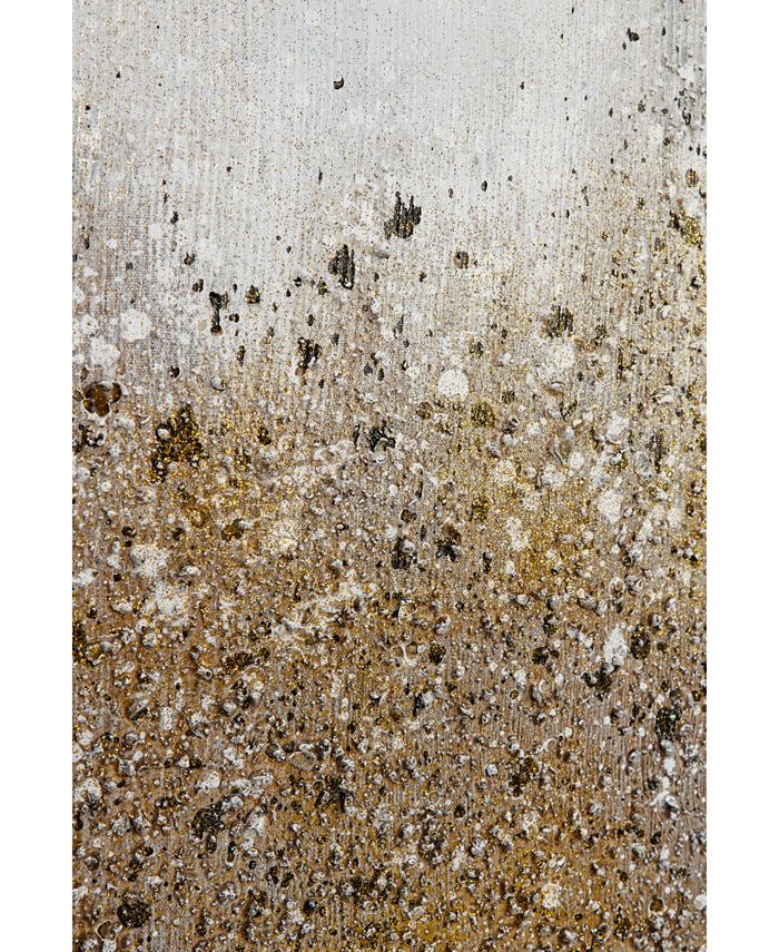 CosmoLiving Multimedia and Abstract Art Paintings with Glitter, Set of