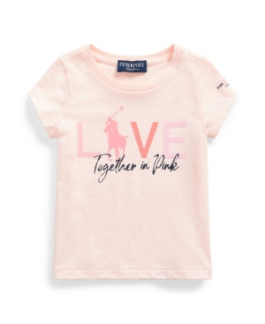 image of Toddler Girls Pink Pony Jersey Tee