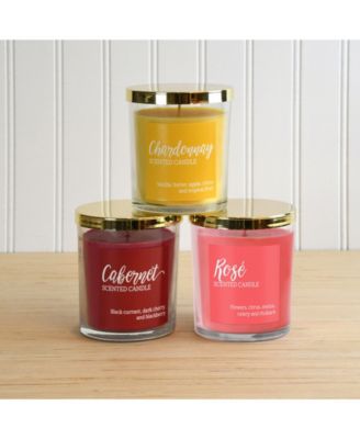 LumaBase Scented Candles- Wine Collection- Set of 3