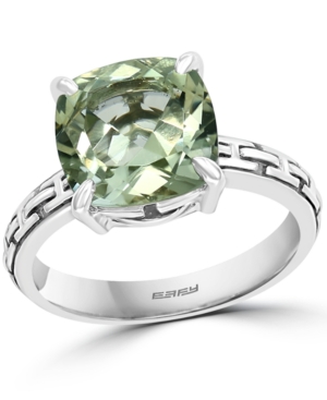image of Effy Green Quartz Statement Ring (3-7/8 ct. t.w.) in Sterling Silver