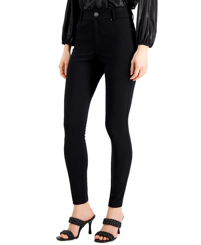 Style & Co Petite Hannah High Rise Plaid Ponte Pants, Created for Macy's -  Macy's