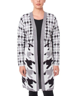Joseph A Women's Open Front Long Cardigan Sweater
