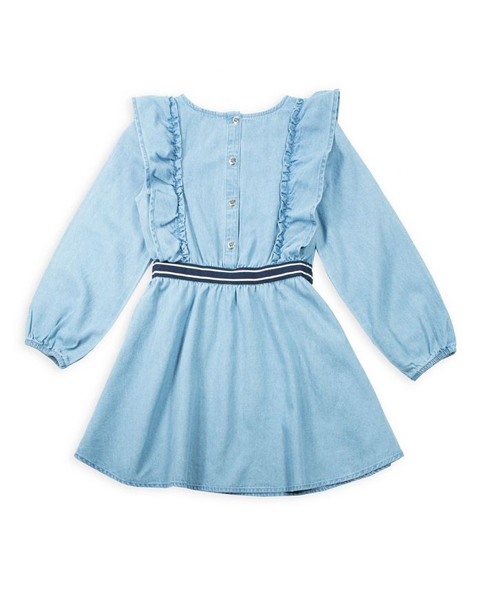Tommy Hilfiger Toddler Girl's Ruffle Denim Dress - Macy's