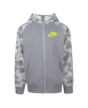 image of Nike Toddler Boys Camo Printed Fleece Hoodie
