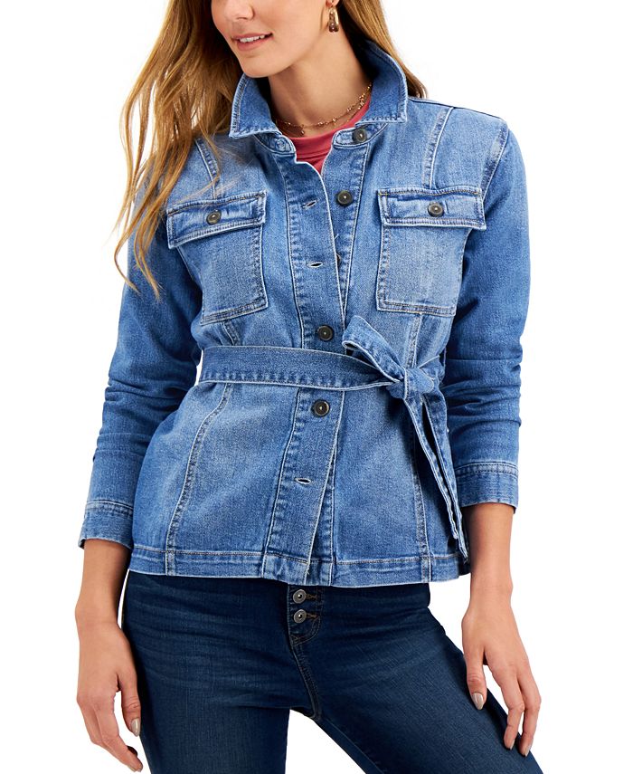 Macy's style and discount co denim jacket