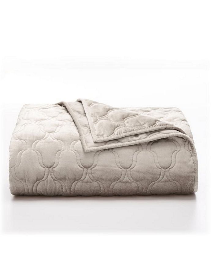 Hotel Collection CLOSEOUT! Contour Velvet Coverlet, King, Created for