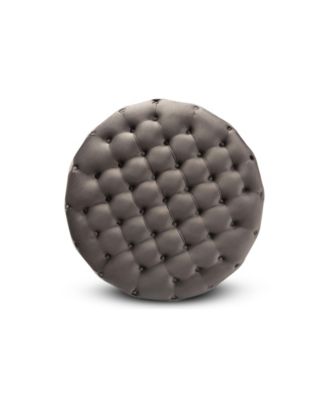 Sasha Glam and Luxe Round Cocktail Ottoman