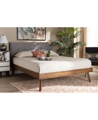 Alke Mid-Century Modern Queen Size Platform Bed