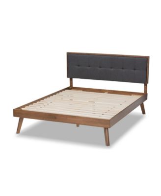 Alke Mid-Century Modern Queen Size Platform Bed