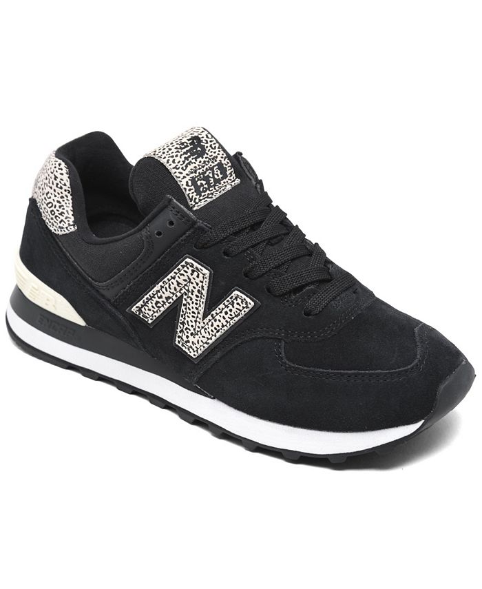 New Balance Women's 574 Leopard Casual Sneakers from Finish Line - Macy's