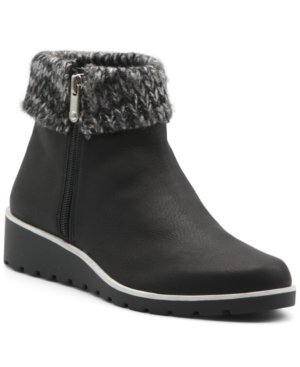 image of Adrienne Vittadini Trapeza Women-s Booties Women-s Shoes