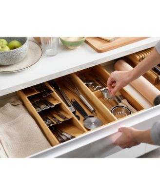 DrawerStore™ Bamboo Cutlery, Utensil & Gadget Organizer