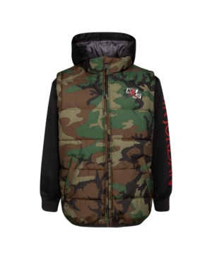 Jordan Toddler & Little Boys Classics 2Fer Puffer Sweatshirt
