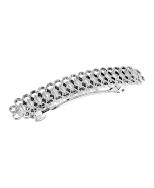 image of Women-s Silver-Tone Bar Barrette