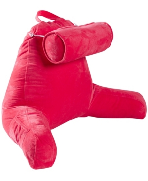 Cheer Collection Hollow Fiber Large Tv and Reading Pillow with Bolster