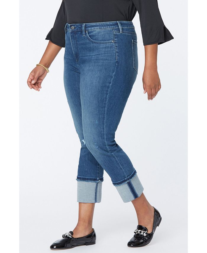 NYDJ Plus Size Sheri Slim Ankle Tall Cuff Jeans Macy's