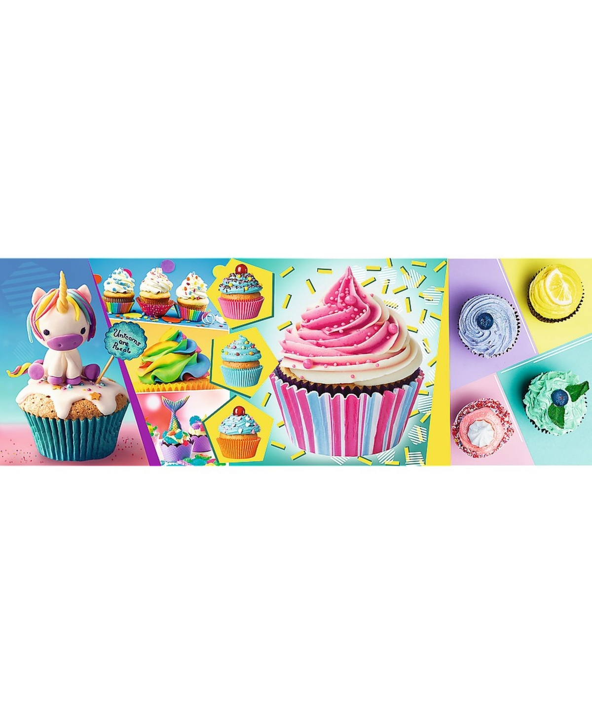 Shop Trefl Panorama Jigsaw Puzzle Colorful Cupcakes, 1000 Piece In Multi