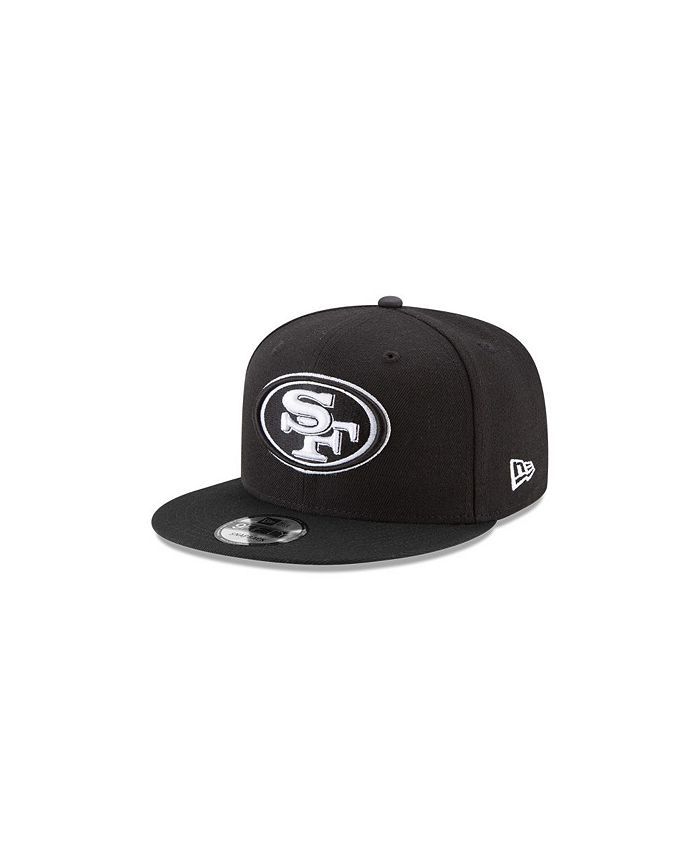 San Francisco 49ers Black and White 9FIFTY Snapback Hat